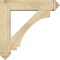 Ekena Millwork Imperial Arts and Crafts Rough Sawn Bracket w/ Offset Brace, Douglas Fir, 8"W x 36"D x 36"H BKT0806X36X36IMP03RDF - alternate 3